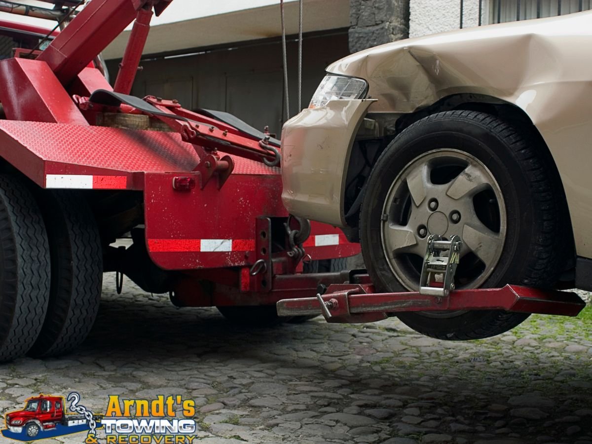 Arndt's Towing And Recovery truck covering Van Buren County Michigan service area from Paw Paw to South Haven