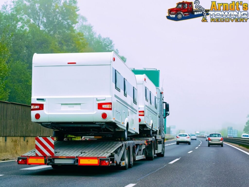 Towing Services Across Van Buren County, MI — From Paw Paw to South Haven, Decatur & Beyond 2 Tow truck on rural Van Buren County Michigan road near Decatur Lawrence and Bloomingdale 49045